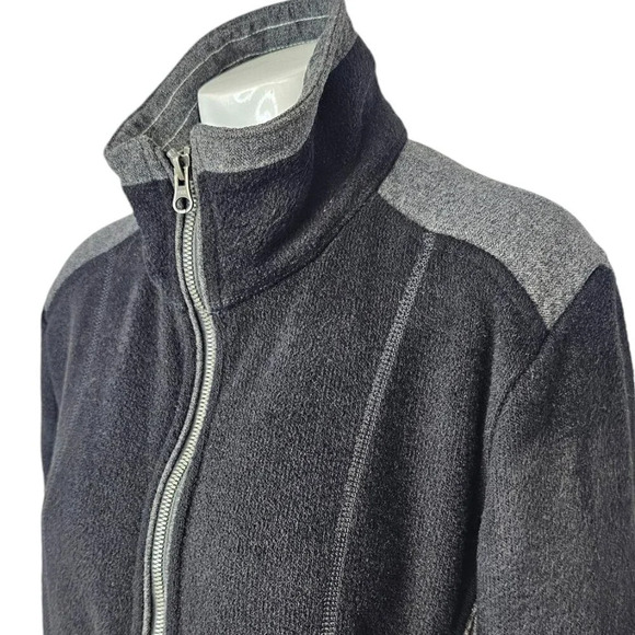 Kuhl Womens Aurora "alfpaca" Fleece Full Zip Jacket Size Medium Black Outdoor - Picture 4 of 7